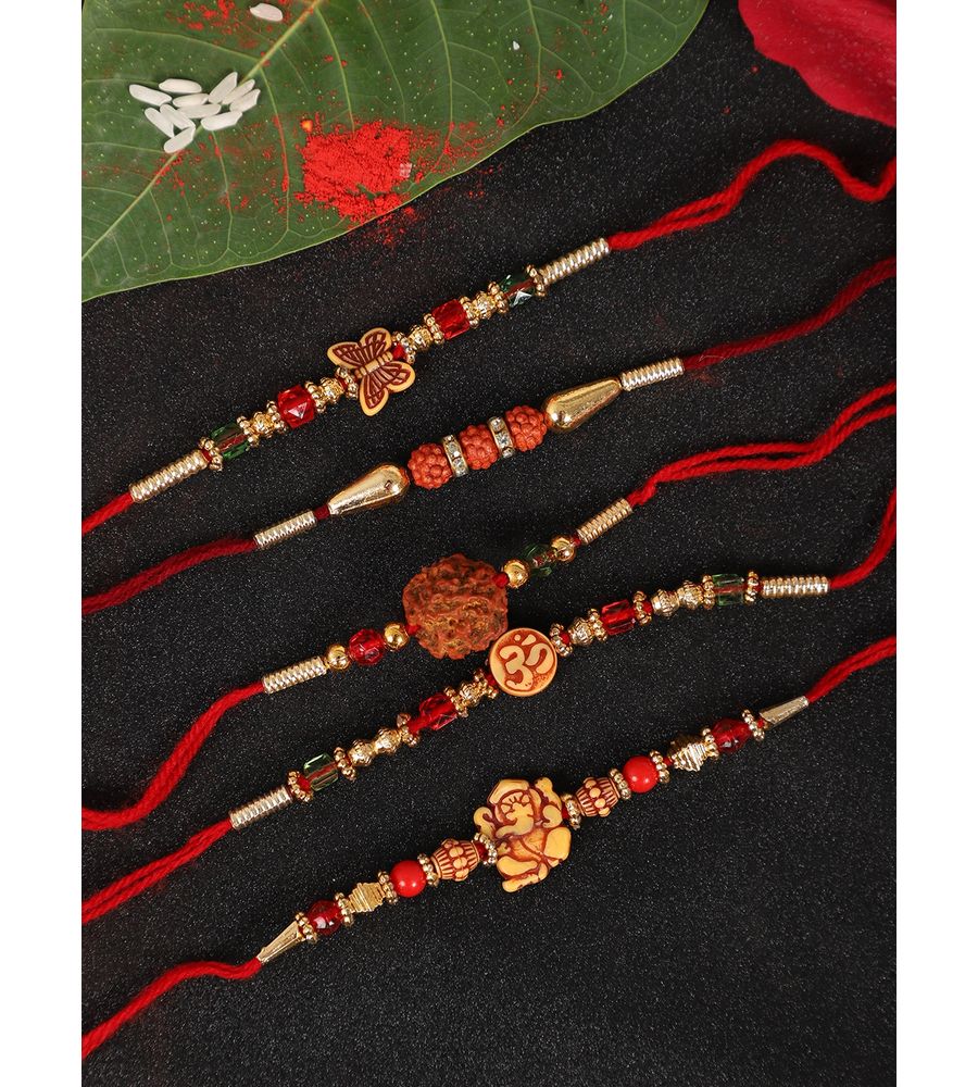 YouBella Rakhi Combo for Brother (Multi-Colour) (YBRK_68)